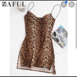 Cheetah slip dress